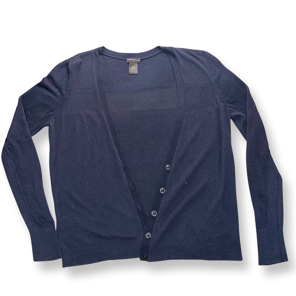 Ann Taylor Navy Cardigan